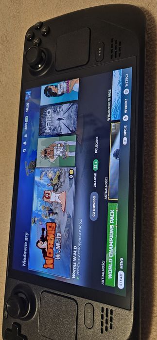 Steam deck OLED 512GB + 512GB Karta micro sd, stacja dokująca. Jak nówka!
