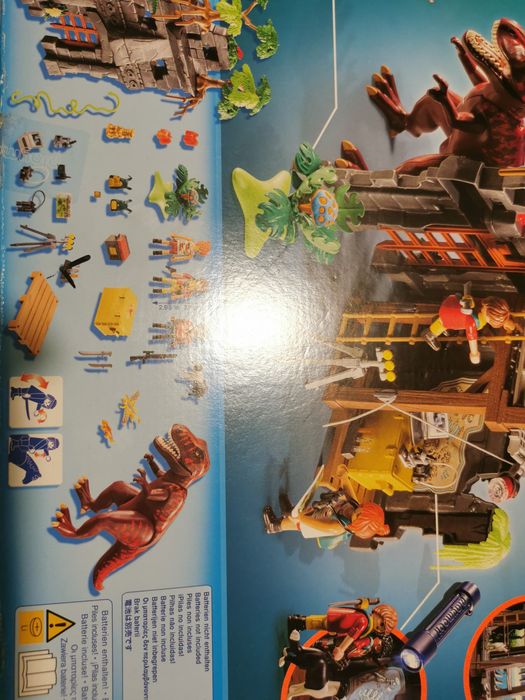 Accessoires Playmobil Végétation Jungle - Plantes Fleurs Bleu Orange - Pour Dinosaures T-Rex