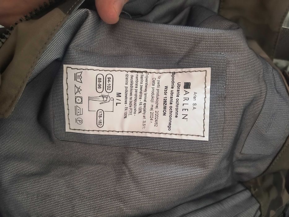 Goratex MON, ubranie ochronne