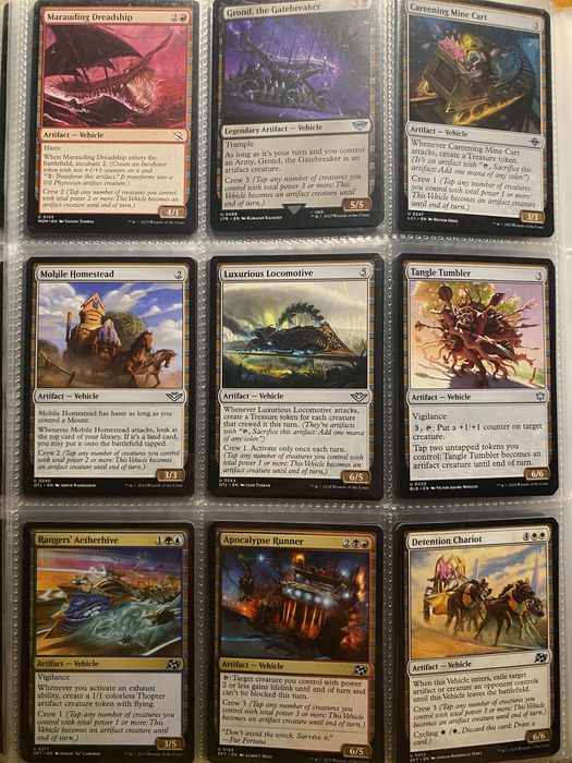 Vehicle kolekcja 48 kart magic the gathering kazda inna