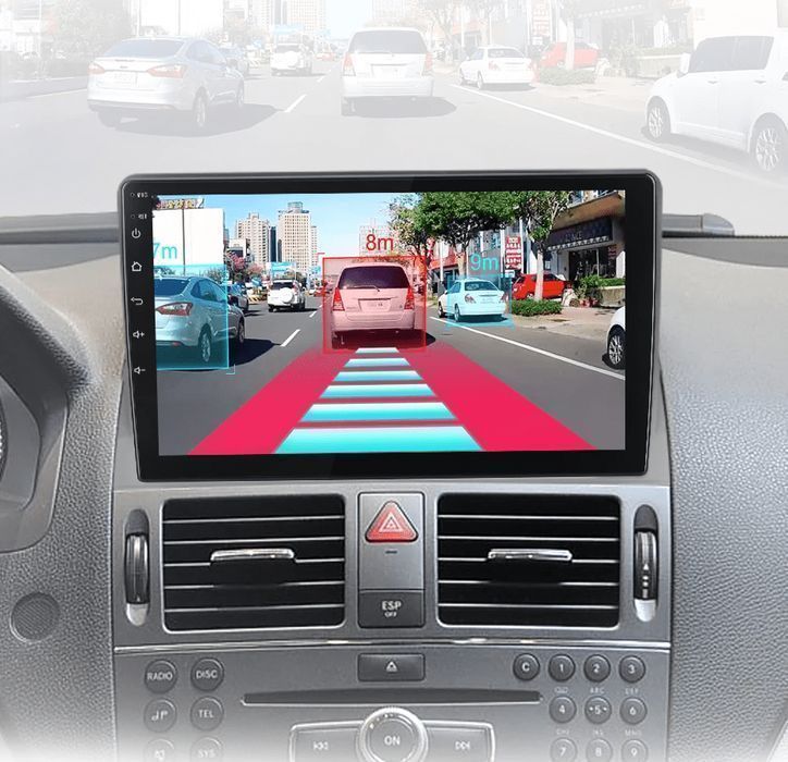 Radio 2DIN 9" Android Auto CarPlay Navi Mercedes C W204 S204 PL