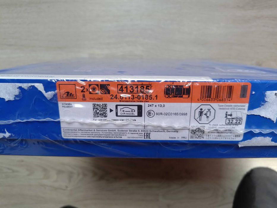 Discos e pastilhas travão ATE