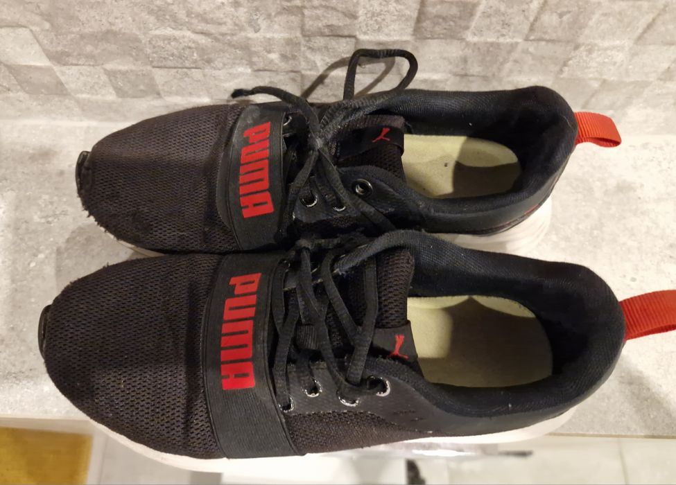 Czarne buty sportowe Puma 40 adidasy 25,5cm Wired Run Signature męskie