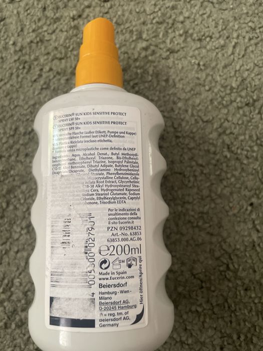 Eucerin kids 50 spf 200ml mleczko do opalania 0207