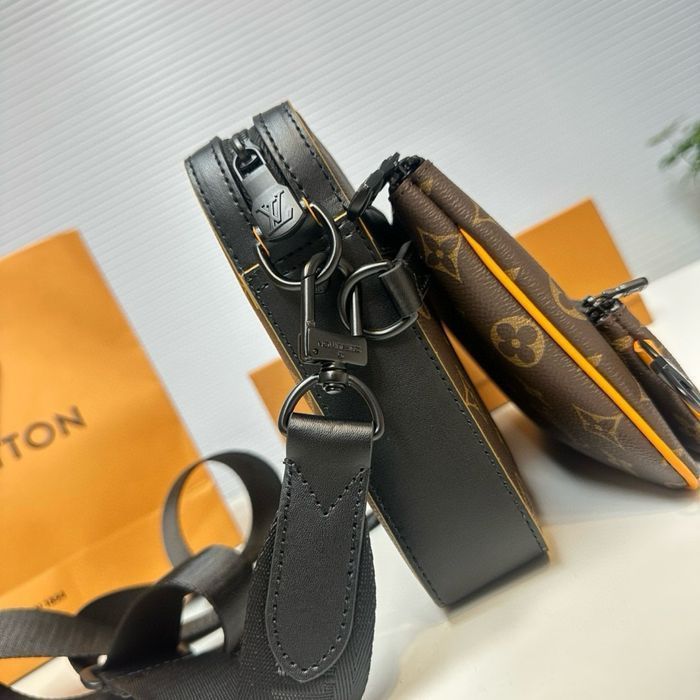 Louis Vuitton trio 3v1 3в1 messenger сумка мужская коричневая кожаная