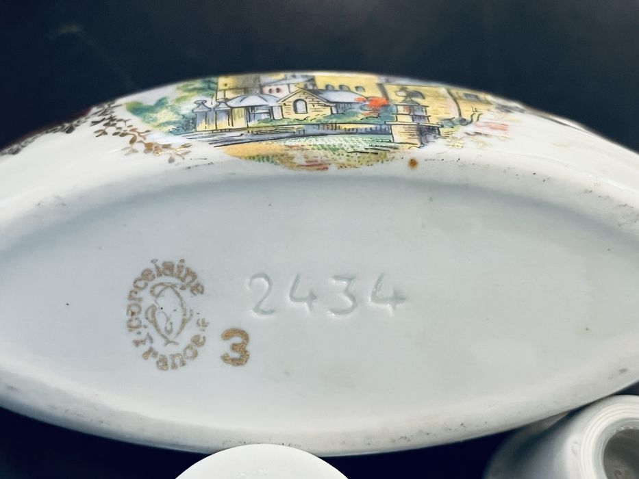 Saleiro / paliteiro porcelna Francesa peca numerada