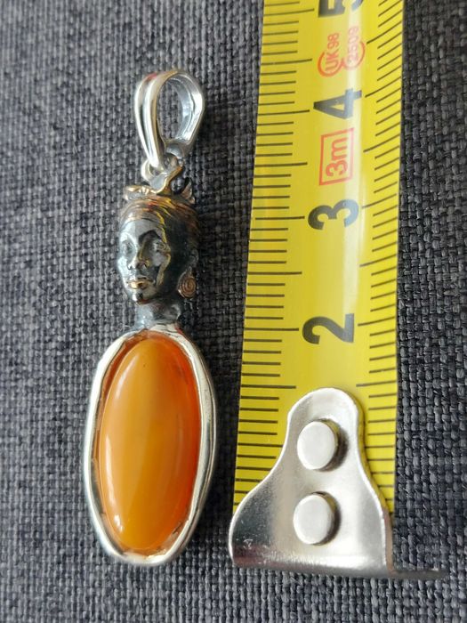 Wisiorek hand made bursztyn jantar