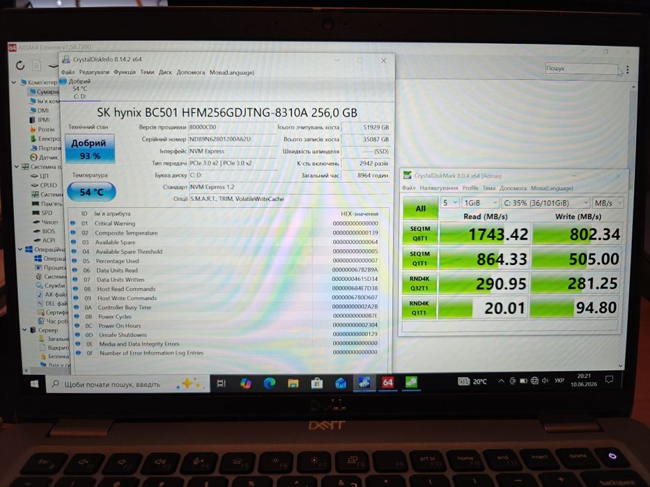SK hynix BC501 HFM256GDJTNG-8310A 256 GB
