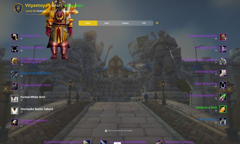 Аккаунт Warlock 60 WoW Classic EU 20 Anniversary Edition