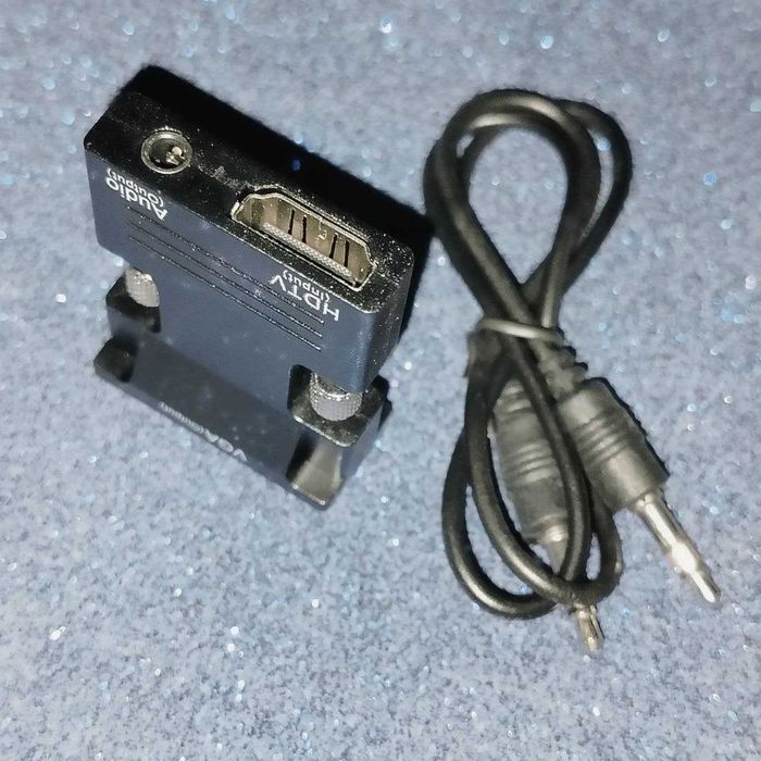 Перехідник hdmi на vga з аудіо кабелем, переходник
