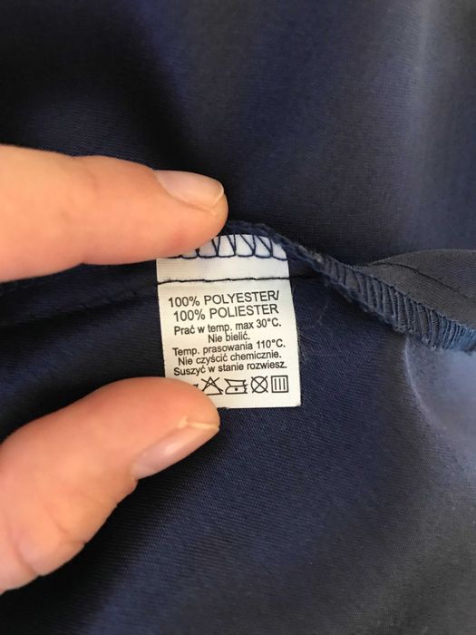 Granatowa sukienka z cekinami rozmiar 36