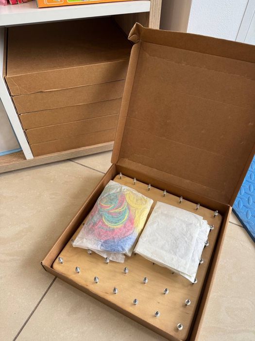 Геоборд, математичний планшет розвиваюча іграшка для дітей 20х20 см