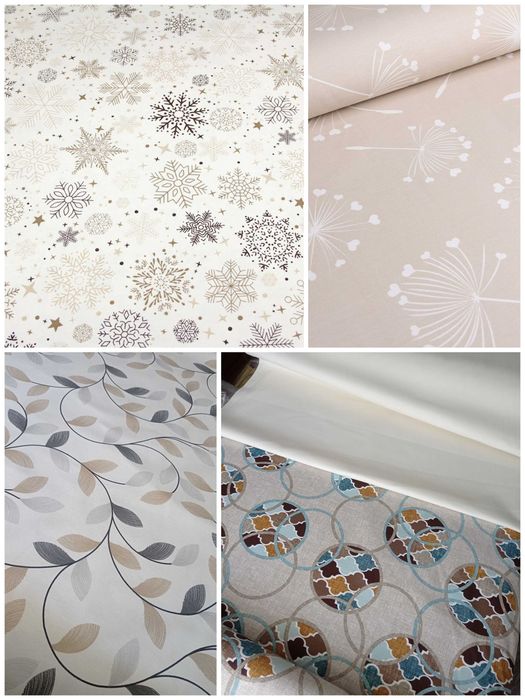 Красиві скатертини, ранери, тканина з тефлоновим покриттям