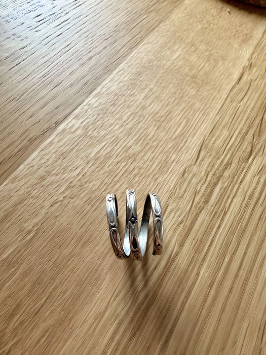 Pierścionek regulowany „wrap ring” srebro 925