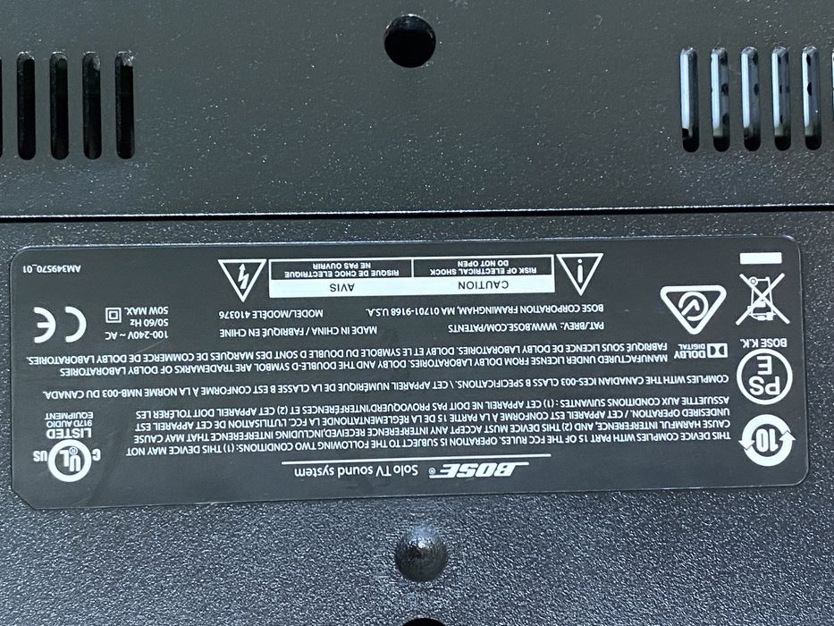 Саундбар Bose Solo TV sound system