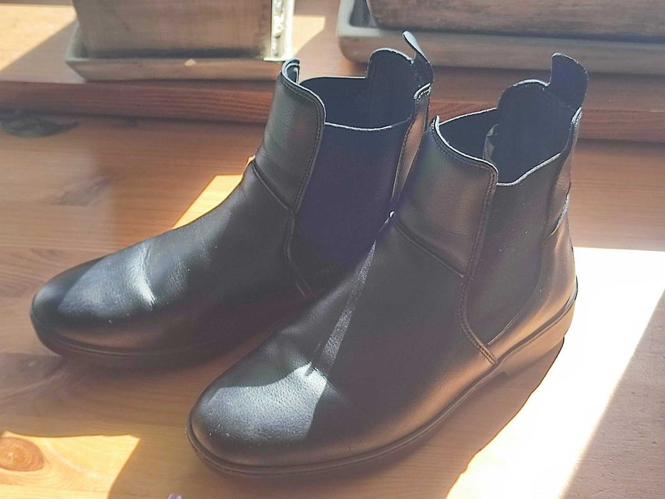 Skórzane buty do jazdy konnej, Fouganza, rozmiar 36