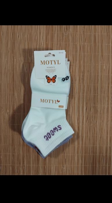 5 Par Skarpety Damskie Stopki Bawełniane 39-42