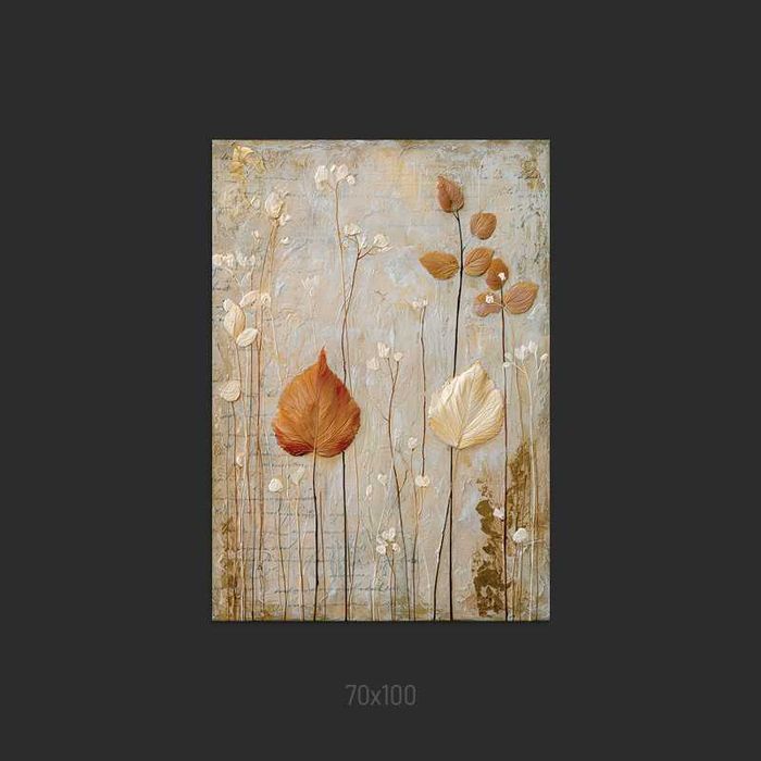 Obraz / Plakat - 70x100 - druk na papierze [grafika kwiaty 6)