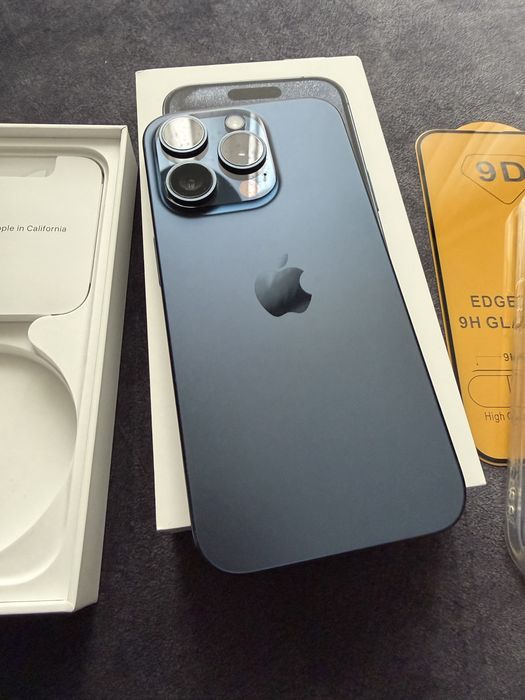 Iphone 15 Pro 256GB Blue Titanium idealny