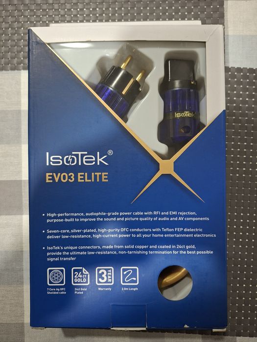Isotek Ev03 Elite - cabo alimentação