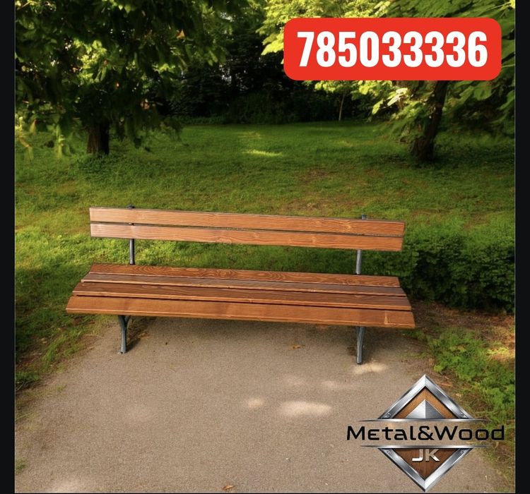 Meble ogrodowe na solidnych żeliwnych nogach