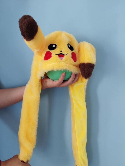 Czapka Pikachu dla dzieci z podnoszonymi uszkami