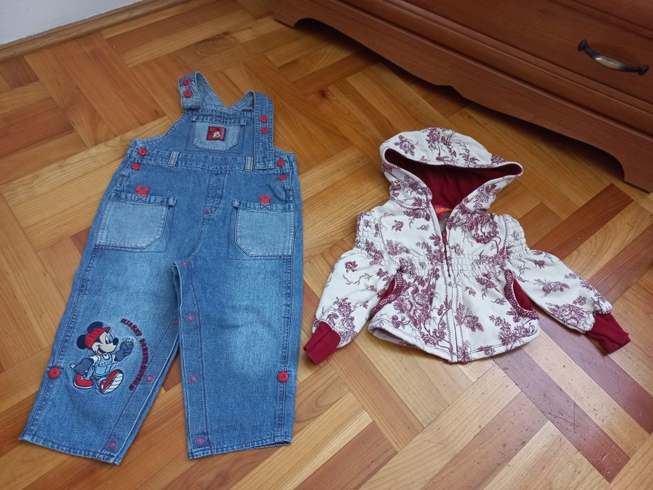 paka ubrań 80 9-12m-cy dziewczynka jesień-zima 32szt 2