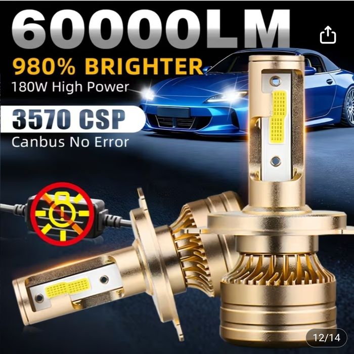 Лед лампи GOLD  Н4 на авто