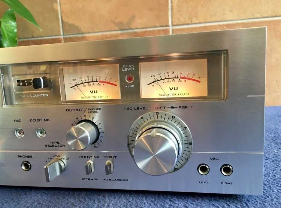 Akai - GXC-706D - Cabeças GX - Leitor gravador de cassetes