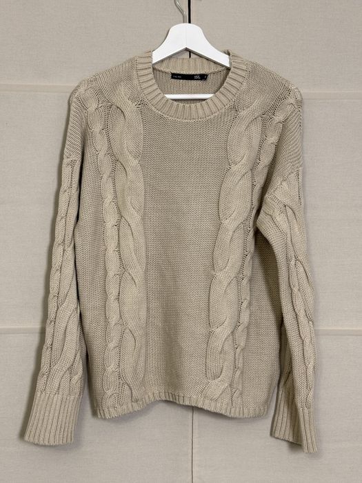 Beżowy sweter damski S