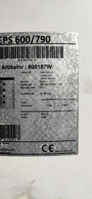 Bufor 600 L zasobnik GWT EPS COSMO zbiornik GWARANCJA