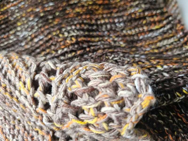 Chusta handmade – Kokonki Czekolada + Tęcza Tygrysia