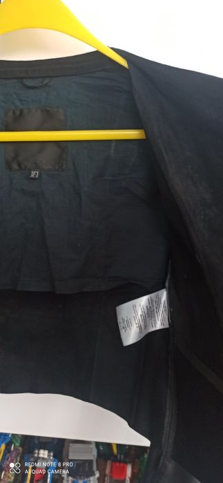 Ramoneska czarna skórzana krótka S