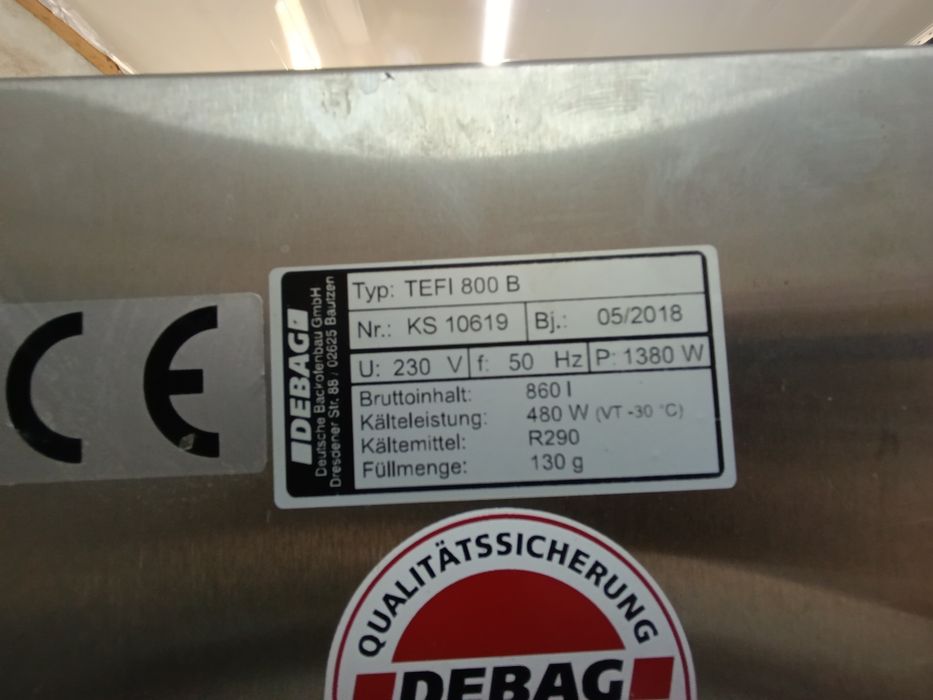 Ферментаційна шафа Розстойка Розстійна шафа Debag TEFI 800B