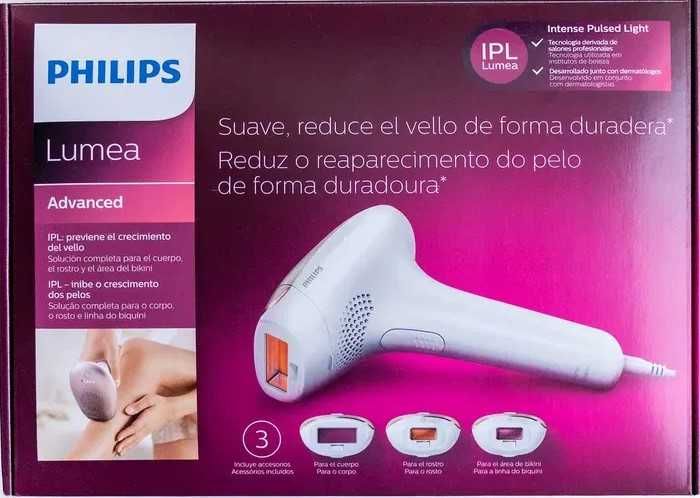 Depiladora PHILIPS IPL Lumea Advanced SC1999 (3 cabeças) como NOVA