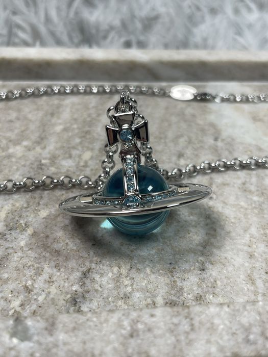 Подвеска Vivienne Westwood Orb Pendant Light Blue кулон підвіска