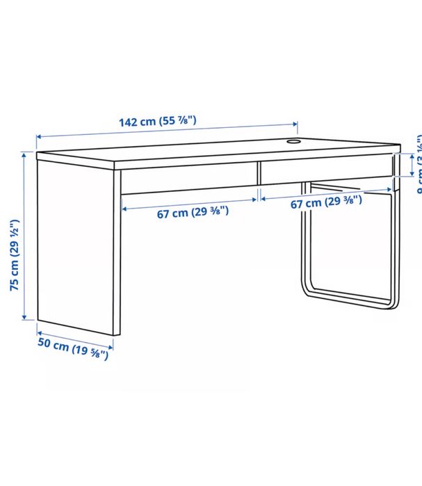 Secretária branca ikea