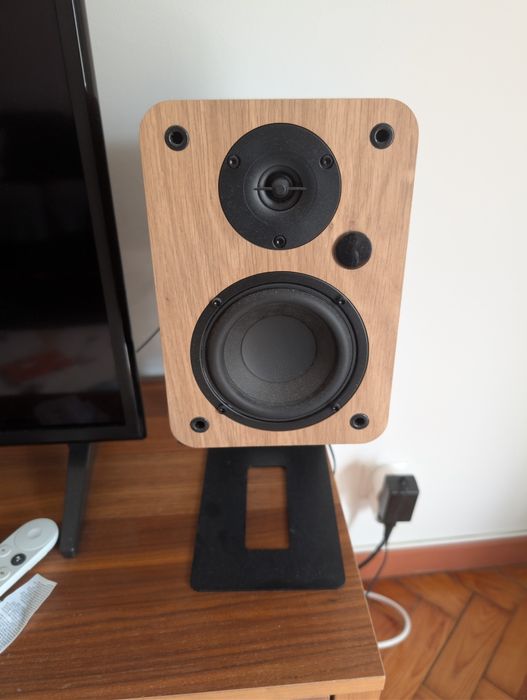 Colunas Ativas VULKKANO A4 50W Bluetooth – Madeira