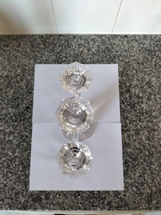 Castiçal de 3 velas em cristal  Villeroy & Boch