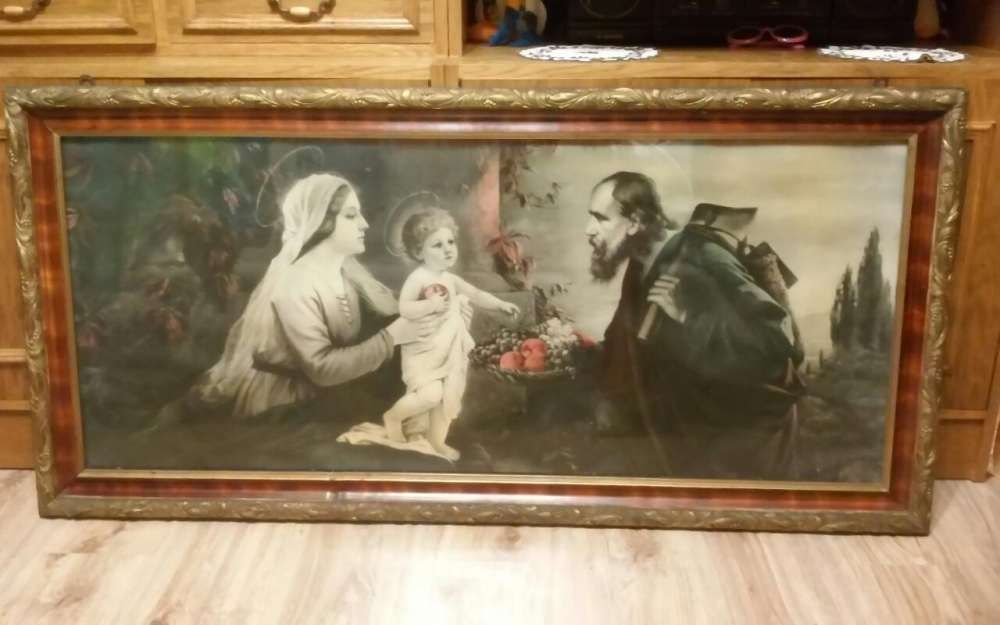 Bardzo stary obraz 130 × 80 cm