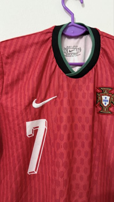 Koszulka Piłkarska Dziecięca Portugalia Ronaldo # 7 Rozmiar 176