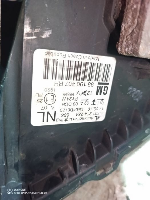 Фари фара біксенон Опель Зафіра б 93190407 фари Zafira B фара.