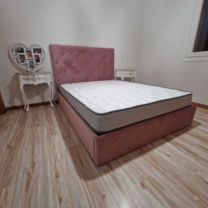 Camas de Casal Estofadas de Luxo 199€ Disp. em Várias Cores! 190x140m!