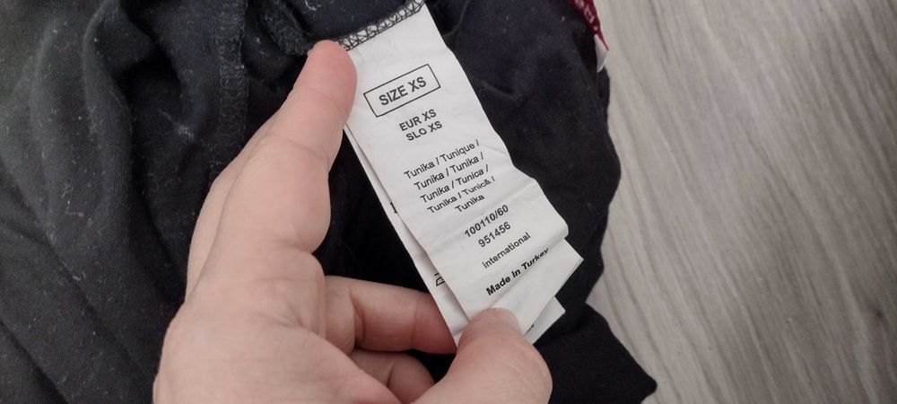 Sukienka mini tunika Orsay bombka xs granatowa