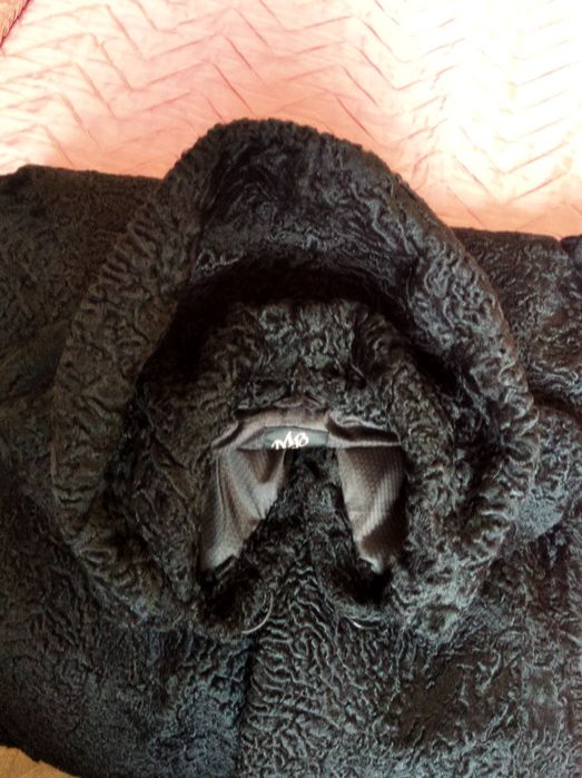 НОВАЯ luxury шуба+ манто из каракульчи(L-XL)дизайнер М. Волосовская.