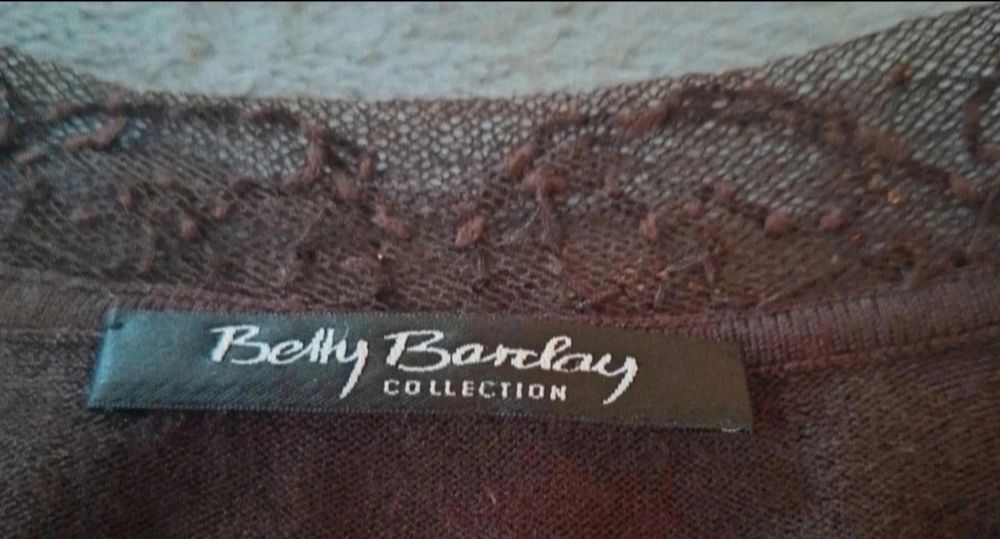 Brązowy sweterek kardiagan damski Belly Barday rozmiar XL 42