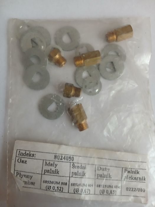 Dysze gaz kuchenka gazowa