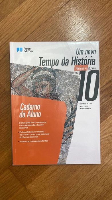 Trilogia de manuais escolares de história 10º ano + Caderno do Aluno