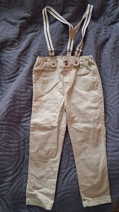 Eleganckie spodnie na szelkach