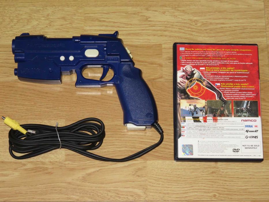 Playstation 2: G Con 2 Namco Blue Light Gun + Vampire Night